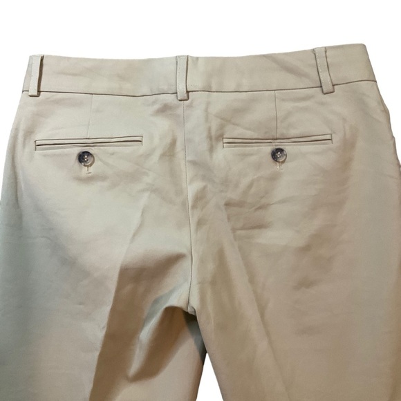 Theory Hartsdale Cropped Ankle Khaki Tan Pants Size 4 Career Office Neutral - Picture 7 of 16
